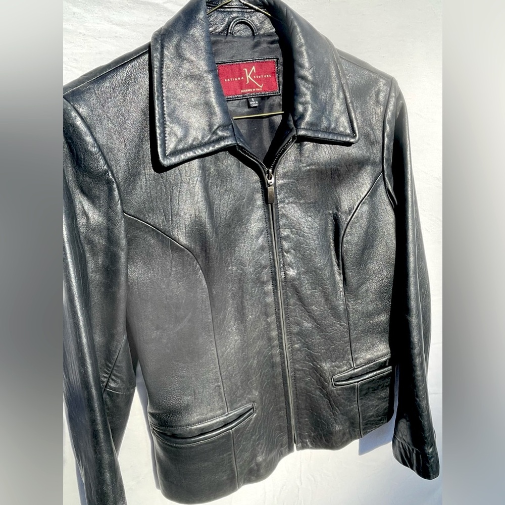 Katiana Couture leather jacket made in Italy Women's S